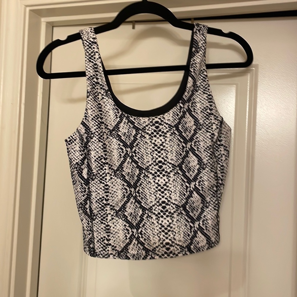 DGS snakeskin padded tank top